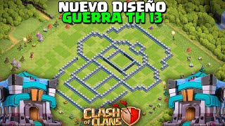 NUEVO DISEÑO GUERRA TH 13 ALDEA CLASH OF CLANS [upl. by Gilboa]