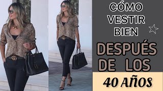 OUTFITS CÓMO VESTIR CON BUEN GUSTO CLASE Y ESTILO MODA PARA MUJER DE 40 AÑOS ELEGANTE Y FEMENINA [upl. by Mindi]