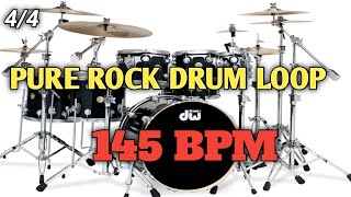 PURE ROCK DRUM LOOP  145 BPM [upl. by Dviad]