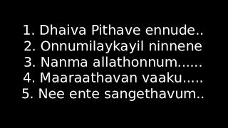 Malayalam Christian Worship songs with lyrics 2 [upl. by Berns]