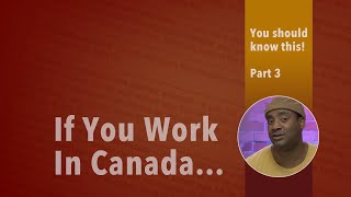 If you work in Canada you should know this Form TD1 Part 3 [upl. by Ssac]