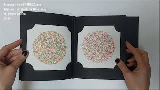 Ishihara Color Blindness Test Book 38 Plates Japan Printed 2022 [upl. by Aicia]