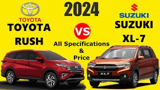 2024 Suzuki XL7 vs Toyota Rush  2024 XL7 vs Rush  Car Comparison [upl. by Bushweller]