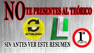 NO TE PRESENTES AL EXAMEN TEÓRICO DGT😱 SIN VER ESTE RESUMEN PERMISO B 👀 TEÓRICO CARNET DE CONDUCIR [upl. by Crean]