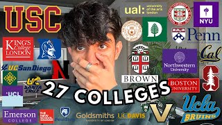 COLLEGE DECISION REACTIONS 2024  Ivies USC UCs NYU  more No SAT regular decision [upl. by Crosse]