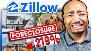 Zillow Foreclosures Increase by 219  Housing Market [upl. by Liebermann]