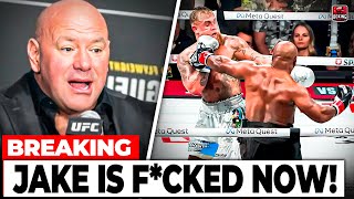 Dana White DESTROYS Jake Paul After Mike Tyson FIGHT [upl. by Ahsuat1]