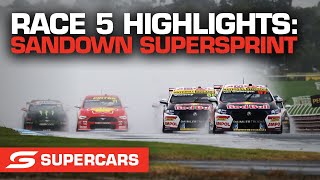 Race 5 Highlights  Penrite Oil Sandown SuperSprint  Supercars 2021 [upl. by Betsy]