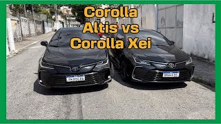 COROLLA ALTIS PREMIUM HYBRIDO VS COROLLA XEI 2022 QUAIS DIFERENÇA [upl. by Lowrie959]