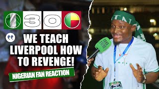 NIGERIA 30 BENIN REPUBLIC Godfrey  NIGERIAN FAN REACTION 2025 AFCON Qualifiers HIGHLIGHTS 2324 [upl. by Odranreb]