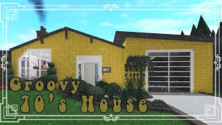 Groovy 70s House  Tour  600k  Roblox  Bloxburg [upl. by Rellek]