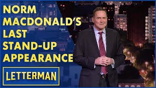 Norm MacDonalds Final StandUp Performance On Letterman [upl. by Hsirap60]