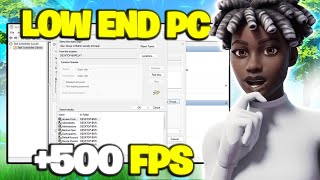 How To BOOST FPS amp FIX FPS DROPS In Fortnite Chapter 5 ✅ LowEnd PCLaptop [upl. by Nonna]