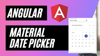 Angular Datepicker matdatepicker How to use angular material datepicker angular Datepicker [upl. by Nauqet]