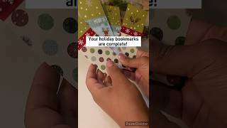 DIY Easy Holiday Bookmark bookmarks booklovers christmascrafts bookmarkcraft bookmark [upl. by Trager]