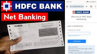 hdfc bank net banking registration kaise kare 2024  hdfc net banking kaise banaye  HDFC BANK [upl. by Ikim872]