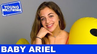 Baby Ariel Plays No Thumbs Challenge at VidCon [upl. by Ylen52]