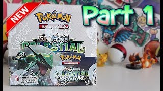 Opening a Pokemon Celestial Storm Booster Box [upl. by Ailb]