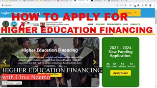 HOW TO APPLY FOR HIGHER EDUCATION FINANCING 202410 MIN GUIDE [upl. by Margaret]