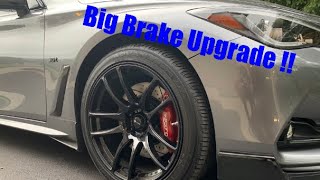 Big Brake Upgrade on Infiniti Q60 Looks and Stops Great [upl. by Dud]