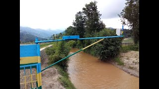 Hydrological stationSebeya river  Non contact flow meter RQ 30  Rwanda [upl. by Leen525]