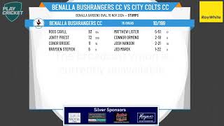 Benalla Bushrangers CC v City Colts CC [upl. by Latvina]