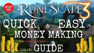 Runescape 3  Low Level Money Making Guide NEW 2018 [upl. by Lurlene]