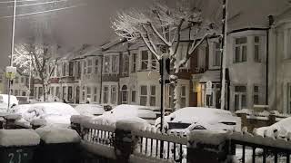 Snowing night in London [upl. by Nyrem]