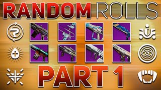 All NEW Legendary Weapon Random Rolls amp ENHANCED TRAITS Part 1  Destiny 2 Witch Queen [upl. by Eadie]