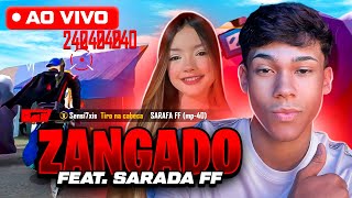 💙 ZANGADO E SARADA DUO DO AMORRRRRR ❤️ 4X4 APOSTADO ON 🔴FREE FIRE AO VIVO🔴 zangado7x [upl. by Letniuq]