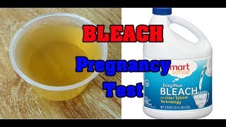 Home pregnancy test with bleach  Pregnancy test with bleach  Positive bleach pregnancy test [upl. by Ambert]