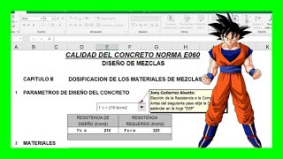 ✅ Tabla de dosificacion de concreto en excel 🚀【DESCARGAR EXCEL】 [upl. by Tenay]