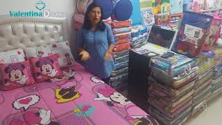 Edredones y Sabanas Infantiles en Gamarra Lima  peru  Valentina Decora [upl. by Amikehs]