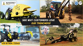 Top Trencher Machine Manufacturer of India  Autocracy Machinery [upl. by Purcell842]