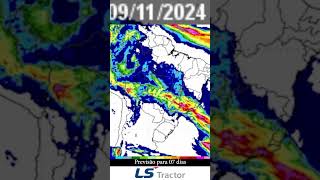 Previsão de muita chuva para o sudeste e centro oeste do Brasil Previsão para os próximos 7 dias [upl. by Mcgrath]