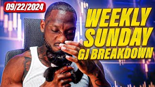 Weekly Sunday Breakdown on GJ 092224  Drewize Banks [upl. by Homans]