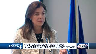 Ayotte Craig clash over issues in Nashua Chamber of Commerce debate [upl. by Ahseyk]