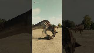 Carnotaurus attitude towards small herbivorous dinosaurs  Jurassic World Evolution 2 [upl. by Alban620]