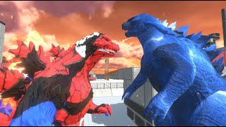 Gogzilla Burning VS Godzilla 2024 Battle ARBS Animal revolt Battle Simulator [upl. by Isoais]