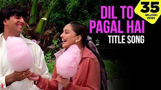 Dil To Pagal Hai Song  Shah Rukh Khan Madhuri Karisma Akshay  Lata Mangeshkar Udit Narayan [upl. by Dotty824]