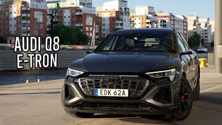 Provkörning Nya 2024 Audi Q8 Etron Sportback – vad är nytt ENG SUB [upl. by Schild]