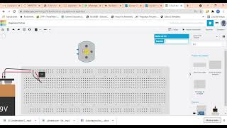 Regulador conectado a board en TinkerCad [upl. by Dettmer]