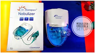 Dr Morepen Nebulizer Unboxing  How to Setup or use nebulizer machine at home [upl. by Ziul]