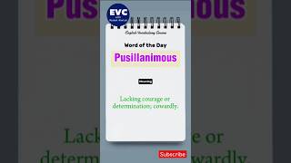 quotPusillanimousquot Meaning in English English Vocabulary Course english englishvocabulary [upl. by Elatnahc819]