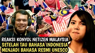 Reaksi Konyol Netizen Malaysia Setelah Tau Bahasa Indonesia Menjadi Bahasa Resmi UNESCO [upl. by Domenico]