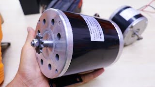 48V 500W MY1020 Electric Brushed Motor 2500Rpm w bracket For Scooter EBike Mini Bike Go Kart [upl. by Yllen441]