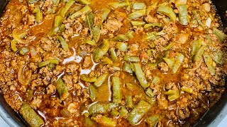 Carne molida de res con nopales deliciosa receta [upl. by Akerdna]