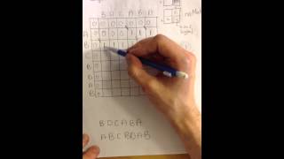 Longest common subsequence algorithm  example [upl. by Albemarle881]