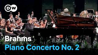 Brahms Piano Concerto No 2  Yefim Bronfman Antonio Pappano and the Verbier Festival Orchestra [upl. by Reivaj141]