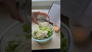 2 ingredients parmesan salat evening salad [upl. by Nnylyam945]